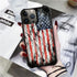 DJSOK Distressed Flag Case for iPhone 15 Pro Max - Rugged Dual Layer Shockproof Cover for Men, Boys, and Girls.