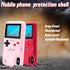 LucBuy Game Console Case for iPhone Xs MAX, Retro Protective Cover with 36 Small Games, Pink