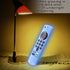 weishan 2-Pack Glowing Remote Cover, Silicone Protective Case with Lanyard, Glow Blue and Glow Purple, Compatible