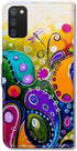 Case for Samsung Galaxy A02s, Colorful Dragonfly Leather Flip Phone Wallet Cover with Card Slot Holder and Kickstand.