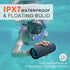 Portable Bluetooth Speaker, IPX7 Waterproof with 25W Loud Stereo Sound and 16H Playtime, Blue