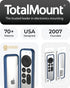 TotalMount Air Rim Case for Apple TV Remotes, Slim Hybrid Remote Case with Ultimate Drop Protection, Blue Perimeter
