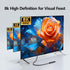 8K 3.3FT/1M 2.1, 8K@60hz 4K@120hz 48Gbps PS5/4 SAMZHE HDMI Extension Cable HDMI Extender HDMI Male to Female