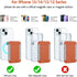 HiWe Magnetic Wallet for iPhone 15/14/13/12, Minimalist Leather Card Holder, RFID Blocking, Slim Design, Brown