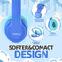 JoySpark Kids Bluetooth Headphones, Lightweight Wireless Over-Ear Headphones, 60 Hours Playtime, Volume Limited for Kids