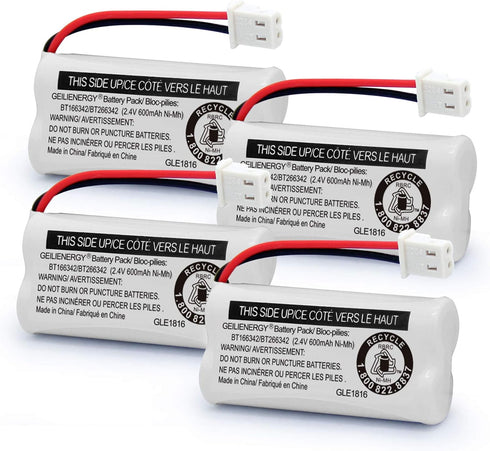 GEILIENERGY Replacement Battery BT166342 / BT266342 BT183342/BT283342, Compatible for Cordless Telephones CS6114 CS6419