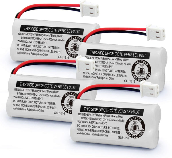 GEILIENERGY Replacement Battery BT166342 / BT266342 BT183342/BT283342, Compatible for Cordless Telephones CS6114 CS6419
