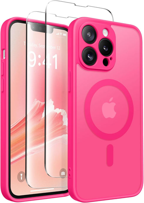 CAPRARO iPhone 13 Pro Max Case: Magnetic, Compatible with MagSafe, Shockproof Protective Slim Translucent Matte - 6.7''