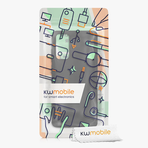 kwmobile Soft Slim TPU Case for Samsung Galaxy S20 FE - Protective Silicone Cover - Black Matte