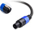 Cable Matters Premium Braided 12AWG Speaker Cable 6 ft Compatible with Speakon NL4FC Port