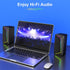Jeecoo M30 Bluetooth Computer Speakers, PC Gaming Speakers for Desktop with Crisp Stereo Sound, Dynamic LED Modes,