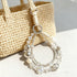 RUIYDZ Luxury Pearl Phone Wrist Strap Crystal Diamond Beaded Keychain Wristlet for Phone Chain Wristlet Glitter