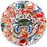 Jukome |50Pcs Crab Stickers Crab Waterproof Vinyl Decals for Water Bottles Laptop Luggage Cup Computer Mobile Phone