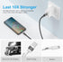 Premium Nylon Braided USB Type C Cable 10ft 3-Pack, 3A Fast Charger for Samsung Galaxy S21, Note 20, LG V50, and more.
