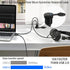QIANRENON USB3.0 & 3.5mm Audio Threaded Fixed Embedded Car Waterproof Cable, 5Gbps TRS 3.5mm & USB3.0 Dashboard Panel