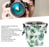 Soft Camera Case Drawstring Bag, Waterproof Camera Bag with Adjustable Strap, Instant Camera Storage Bag Soft Lens Case Portable Shoulder Bag for Photographers Traveling (Green