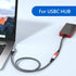 USB 4 Extension Cable 240W 2FT, Right Angle Thunderbolt 4/3 & USB C Male to Female Cable, PD 3.1 Fast Charging for