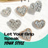 On The Grip OnTheGrip Cute Cubic Diamond Heart Shape Design Collapsible Expandible Mobile Phone Grip Stand Holder