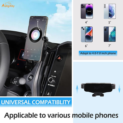Car Phone Mount Compatible with Subaru Crosstrek/WRX 2022-2024, Center Console Air Outlet Vent Cell Phone Holder
