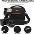 svatin Camera Shoulder Bag,Shockproof Camera Sling Lens Case,Digital DSLR SLR Mirrorless Crossbody Cameras Accessories