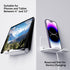 pzoz Wall Mount Cell Phone Holder for Outlet, Foldable Stand for Bathroom, Kitchen, Compatible with iPhone
