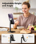 Nulaxy Phone Stand, Adjustable Cell Phone Holder for Desk, Compatible with All Smartphones (4-8 inches)
