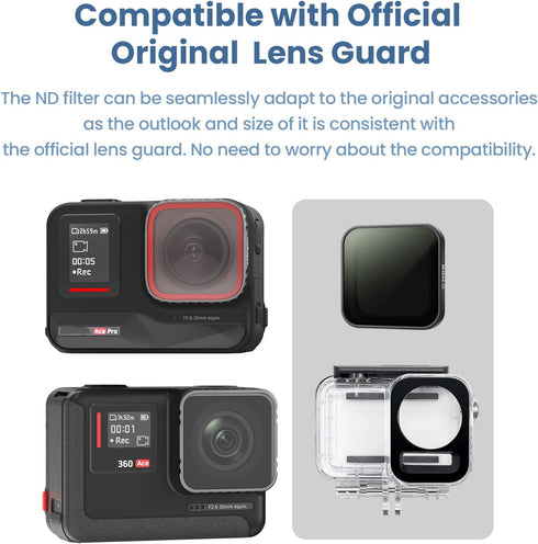 Insta360 Ace/Ace Pro Lens Filter Kit, UV/CPL/ND Filters for Insta360 Ace/Ace Pro Camera Lens Sets (AcePro-UV)