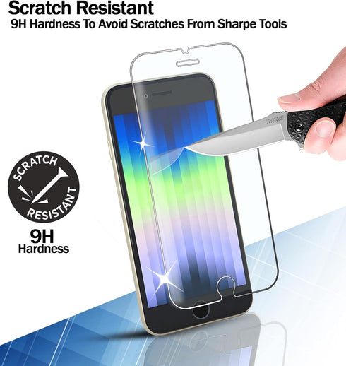RKINC Screen Protector (4-Pack) for iPhone 6S / iPhone 6 - Tempered Glass Film, 0.33mm, Bubble-Free
