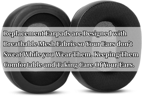 Upgrade your AKG K361 K371/BT Studio Headphones with K361 BT Black Replacement Ear Cushions (2 Pack).