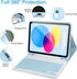 Keyboard Case for iPad 10th Gen 2022 10.9’’, Detachable Bluetooth Keyboard Case with Pencil Holder for iPad 10th