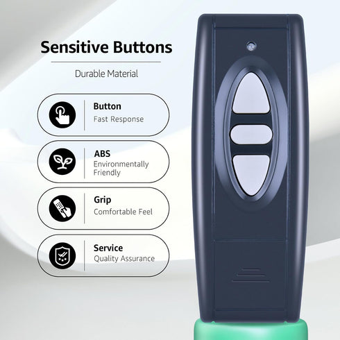 RETROSUN New Replacement Remote Control Compatible with VIVOHOME Motorized Projector Screen, Black