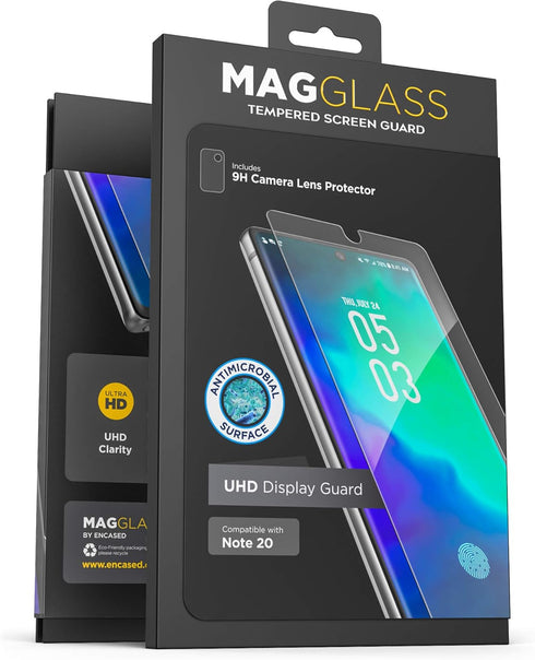 magglass Galaxy Note 20 Tempered Glass Screen Protector with Fingerprint Compatibility, Bubble-Free Display Guard