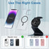 Aluminum Alloy 3 in 1 Wireless Charger Stand - Mag-Safe Compatible with iPhone 15/14/13/12, iWatch, AirPods (Cable