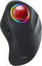 Nulea M505B Wireless Trackball Mouse - Rechargeable Ergonomic RGB Rollerball Mouse, 5 Adjustable DPI, 3 Device