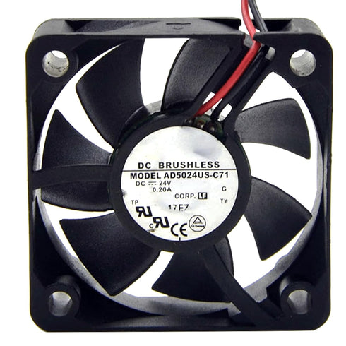 JVHROLW 50MM DC24V 0.20A 4.8W 5020 AD5024US-C71 Copier Fan Speed 6200RPM 5CM Inverter