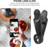 KAJNBN 10-in-1 Set Phone Camera Lens Kit with Wide Angle, Fisheye, and Macro Lenses for Smartphones Professional Mobile