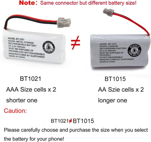 BT1015 BT1007 Cordless Phone Battery - Compatible for Uniden DCX150 DECT1500 D1484 (3 Pack)