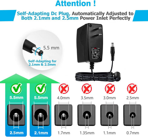 Chanzon 12V 1.5A 18W Power Supply AC DC Switching Adapter, 12 Volt 1.5 Amp Wall Wart Converter with 12vdc 1500ma Output