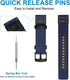 Maxjoy Bands for Galaxy Watch 46mm, Galaxy Watch 3 45mm, Gear S3 Frontier - Men Nylon 22mm Quick Release Replacement