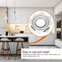 Heavy Duty Rotating Bearing Turntable for Furniture, 360 Degrees Rotation Round Plate (72mm)