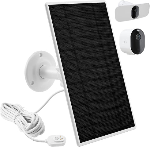 Solar Panel Charger for Arlo Camera, Compatible with Pro 4, Pro 5S, Pro 3, Ultra 2 & Ultra Cameras, 13ft Cable