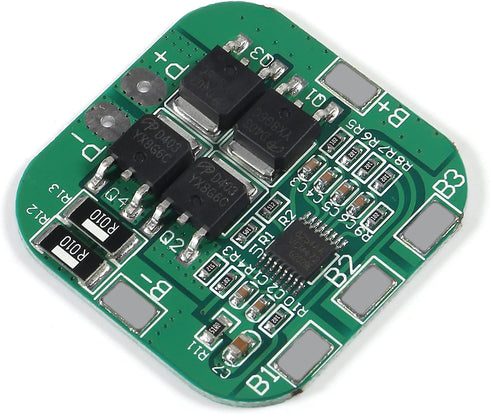 4PCS 20A 14.8V Lithium BMS PCM Protection PCB Board Module for 18650 Battery with Overcharge, Over Discharge, Short
