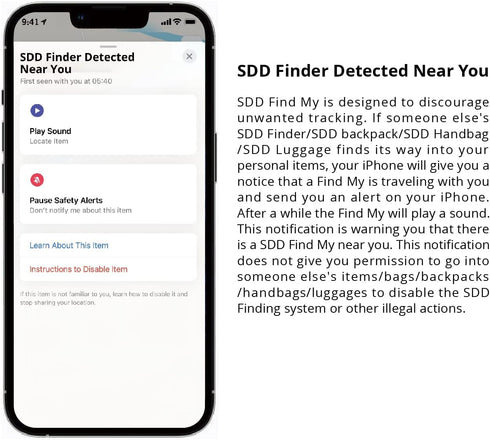 Swissdigital Sound-Playable Finder Keychain, Bluetooth Locator for Bags, Luggages, Keys, Works with Apple Find My app