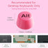 64 64PCS) Pcs Keyboard for Long Nails with Letters, Self-Adhesive Keyboard Stickers for Long Nails, Typing Aid
