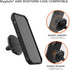 ROKFORM Double Magnetic Air Vent Holder, Aluminium Car Holder, Super Grip Clip, Black, Compatible with MagSafe Phones