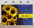 CHNYWORK 7ftx5ft Happy Mother's Day Backdrop Bouquet of Sunflowers with Happy Mother's Day Greeting Words on A Blue