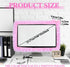 LLOUSSAK 23''-27'' Pink Monitor Cover, Cute Computer Monitor Covers with Bow-Knot, Lace Fabric, Monitor Dust Cover, TV