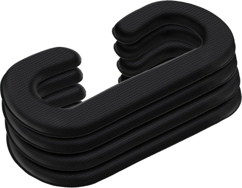 SATINIOR 4 Pack 11 mm PU Leather Foam Face Replacement Cover Pad, Memory Foam Compatible with HTC Vive Headset, Black