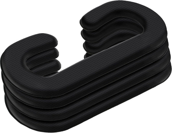 SATINIOR 4 Pack 11 mm PU Leather Foam Face Replacement Cover Pad, Memory Foam Compatible with HTC Vive Headset, Black