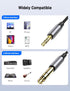 3.5mm 6.35mm 3.3FT, 6.35 1/4" 3.5 1/8" to Stereo Audio Cable Male to Male TRS Stereo Audio Cable for Guitar, Laptop